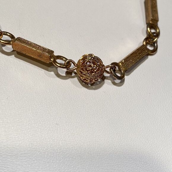 Bars Filagree Balls and A Ladybug Necklace - Picture 4 of 12